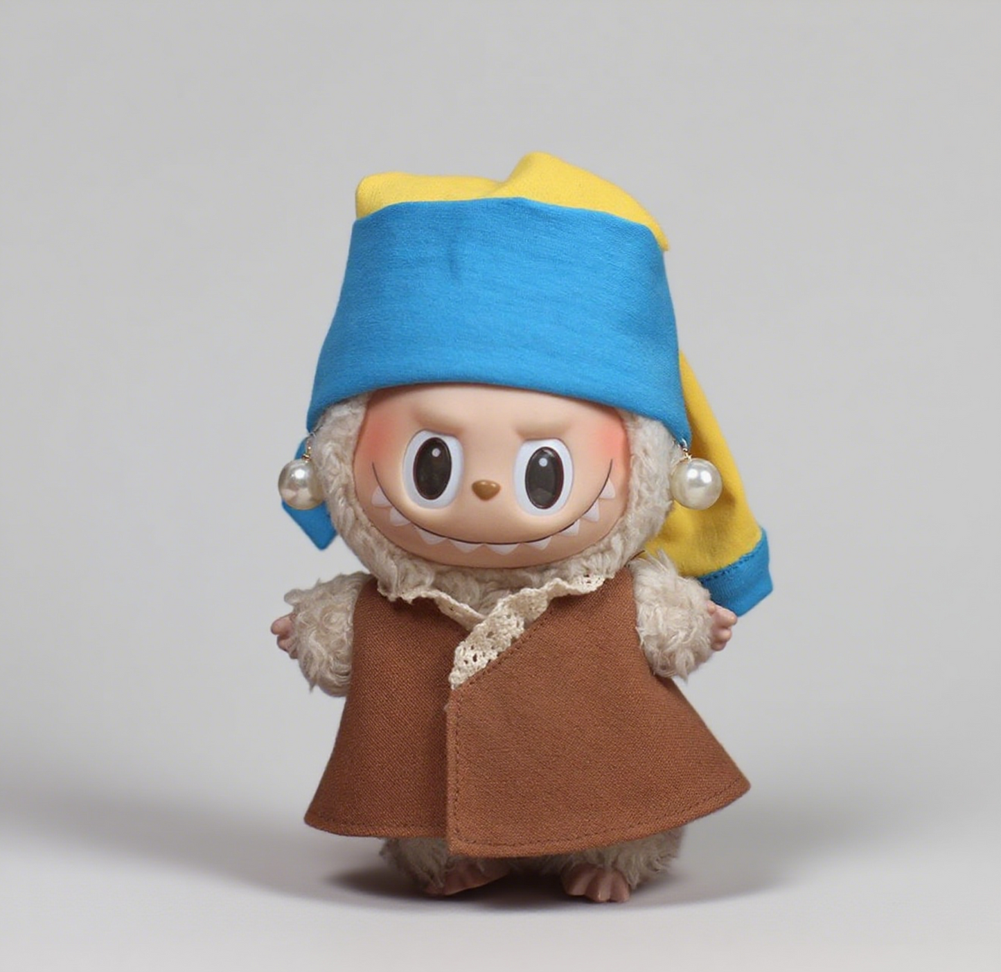 Limited Labubu Oufit Inspired by “Girl with a Pearl Earring” – Vermeer Art Series | Handmade Doll Clothes for Gen 1/2/3 - 6.7''/17cm