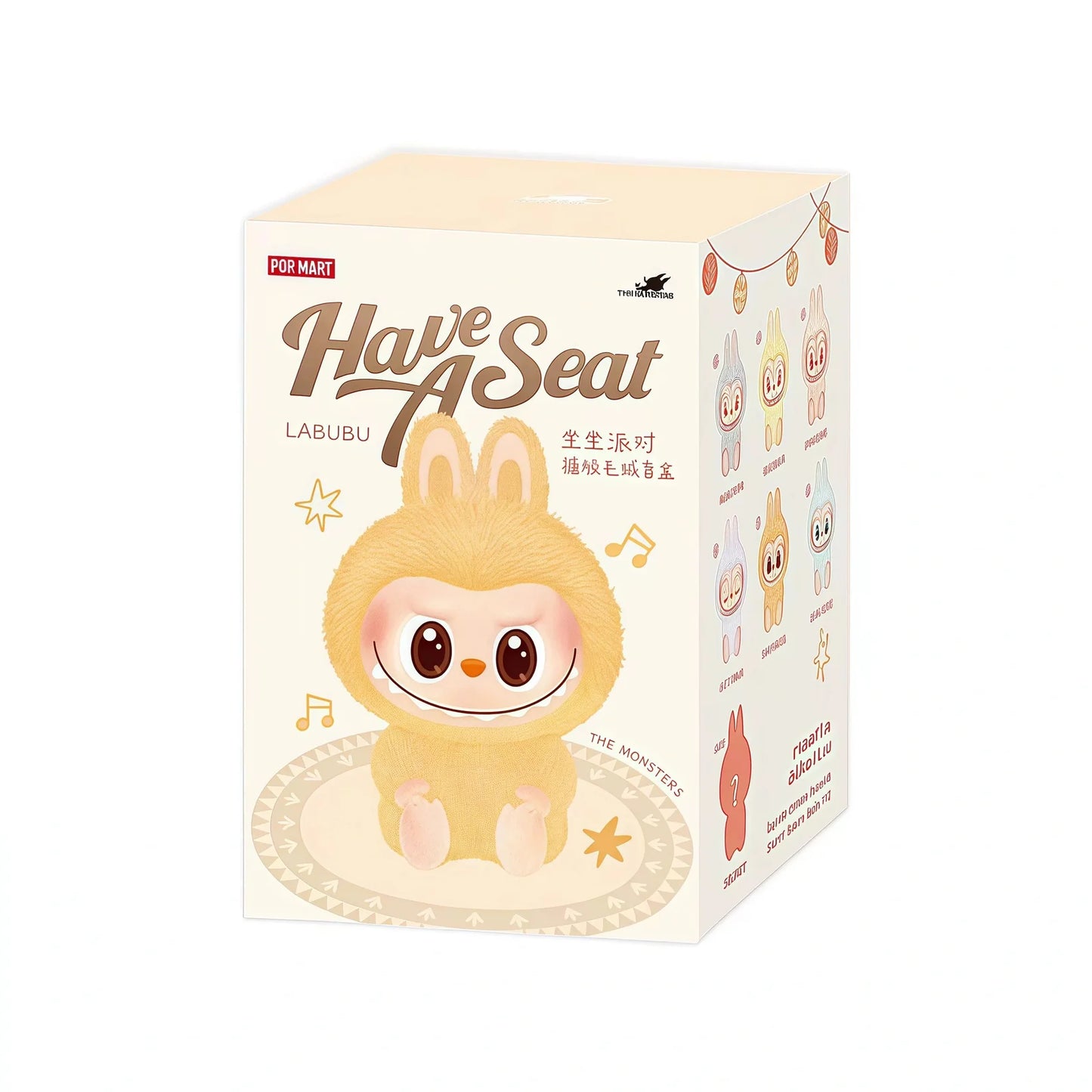 Labubu Authentic THE MONSTERS Have a Seat Vinyl Face Blind Box