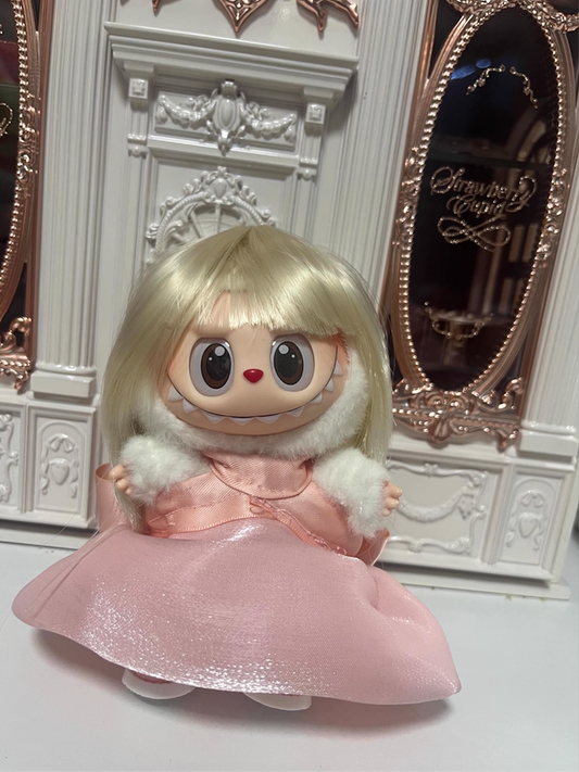 Labubu Doll Wig｜Blonde Gold - Cute Mini Doll Accessory for Collectors Fits Fits Gen 1/2/3｜6.7''/17cm