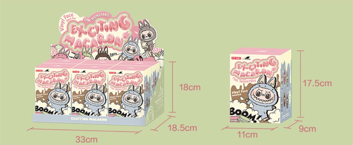 Labubu Authentic THE MONSTERS - Exciting Macaron Vinyl Face Blind Box