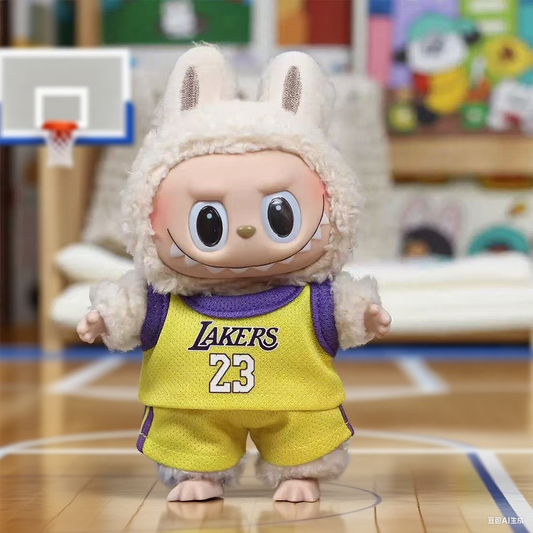 Limited Labubu Oufit Inspired by LA Basketball – Sportswear | Handmade Doll Clothesf or Gen 1/2/3 - 6.7''/17cm